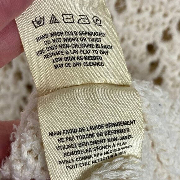 Anthropologie Akemi + Kin Sable Pointelle Sweater Bohemian Knit Size XS Pullover - Picture 8 of 11